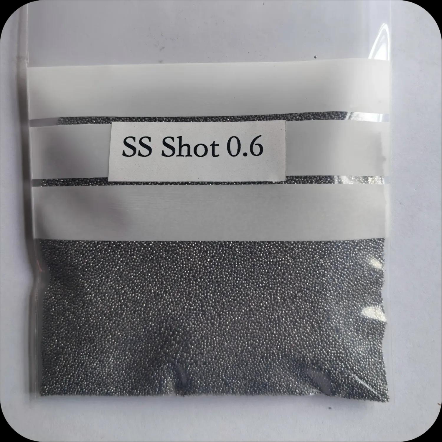 Stainless Steel Shot - size and shape comparison
